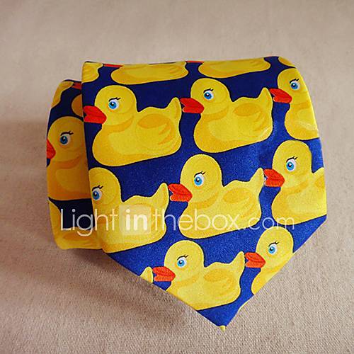 Mens Retro Duck Cartoon Tie