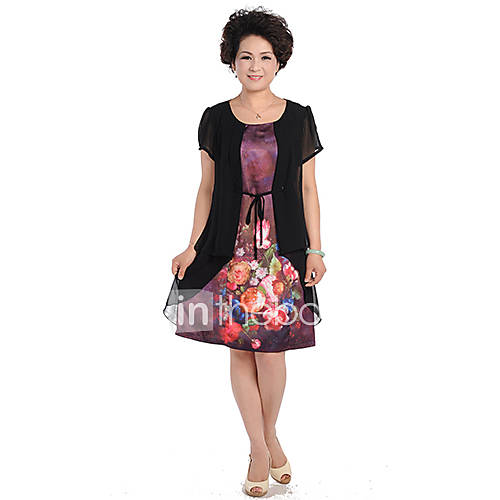 Womens Causal Short Sleeve Dress