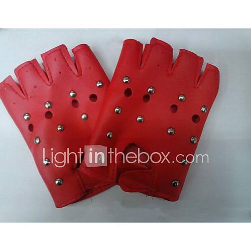 Men And Women Hip Hop Rivet Punk Fingerless Gloves