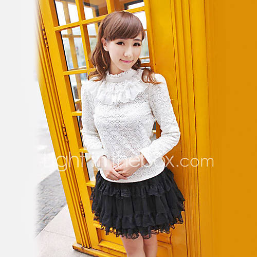 Elegant Princess Pure White Lace Sweet Lolita Blouse