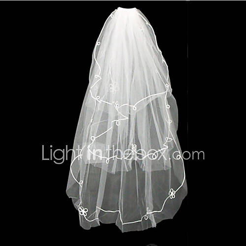 Three Tier Fingertips Wedding Veils