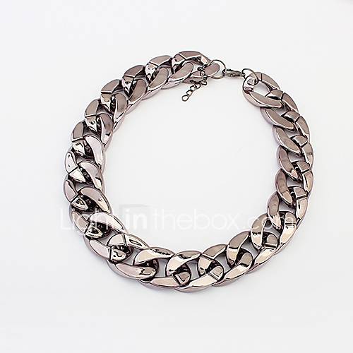 Shadela Thick Chain Black Fashion Necklace CX131 3