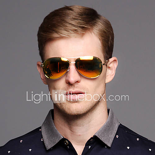 Langyajie Unisex Retro Polarizer Color Film Reflective Sunglasses (Screen Color)