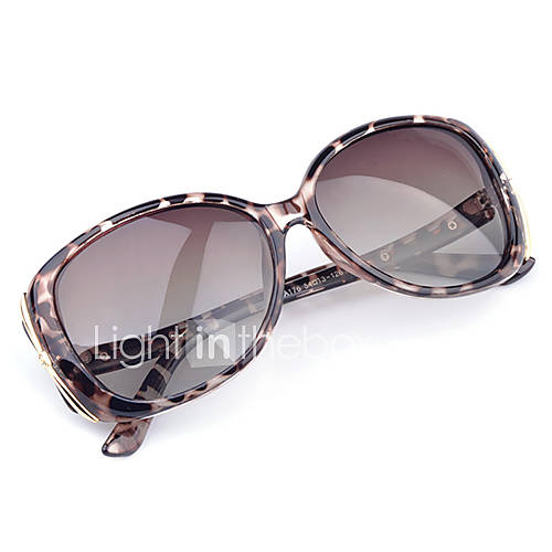 Aulong Womens Polarized Light Gradual Change Leopard 77 Sunglasses