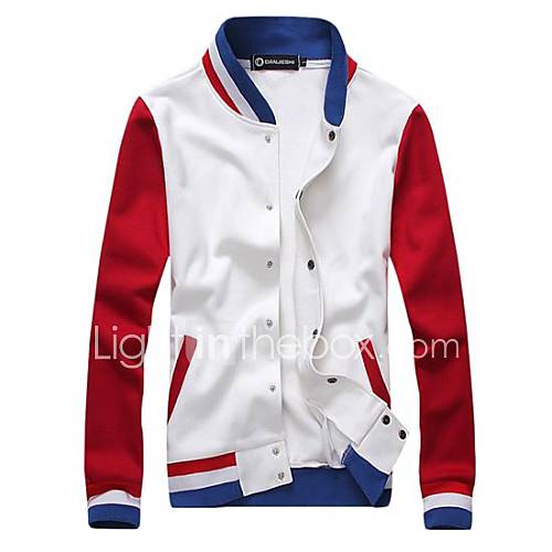 Mens Personality Baseball Uniform Outerwear