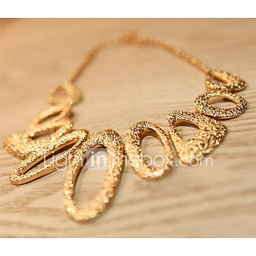 Shadela Geometrical Shape Gold Fashion Necklace CX130 1