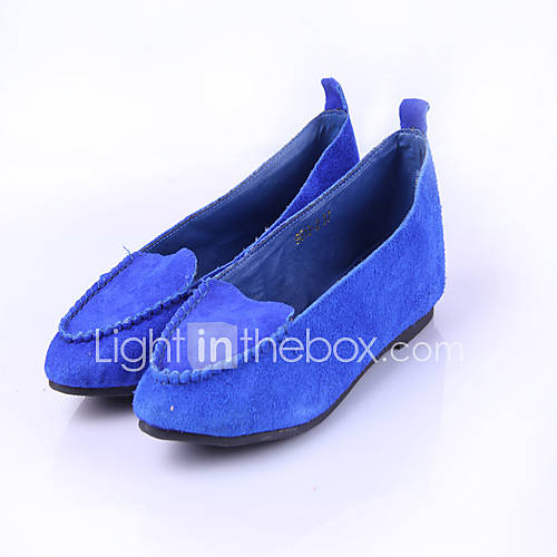 Womens Lovely Simple Solid Color Flat Shoes(Royal Blue)