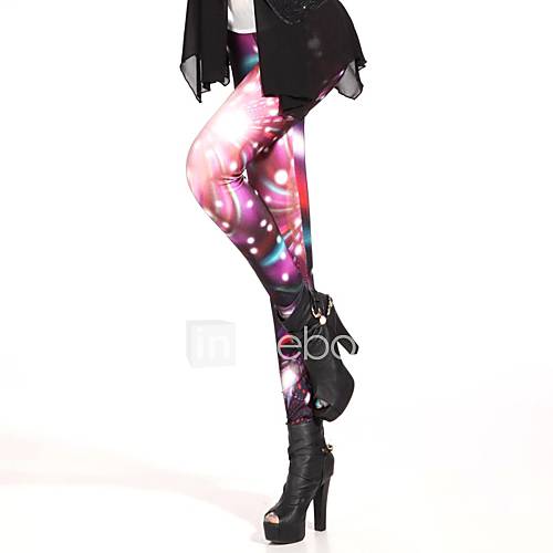 Elonbo The Rainbow Sky Style Digital Painting Tight Women Leggings