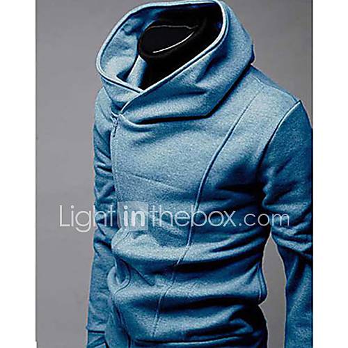 Midoo Hoodie Long Sleeve Casual Sweater(Blue)