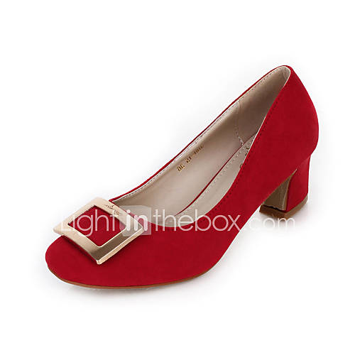 Leatherette Womens Chunky Heel Heels Pumps/Heels Shoes (More Colors)