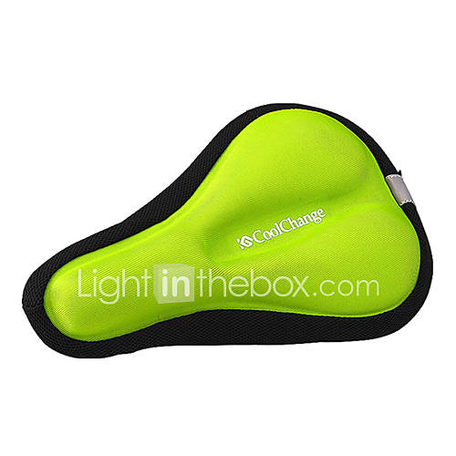 CoolChange 3D High Elastic Thick Lycra Green Bicycle Saddle Cushion