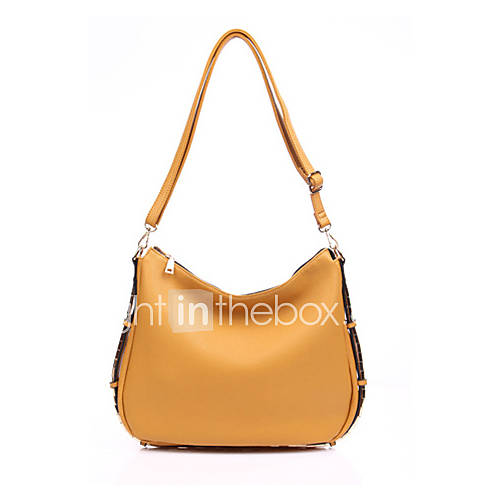 HONGQIU Womens Delicacy Leather Hobo Bag(Khaki)