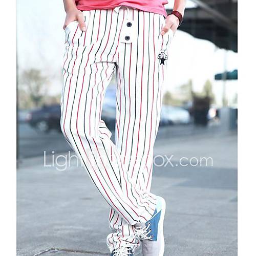 Mens Striped Loose Fit Sport Pant