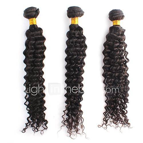 Longlasting Indian Deep Wave Weft 100% Unprocessed Remy Human Hair Extensions Mixed Lengths 14 16 18 Inch