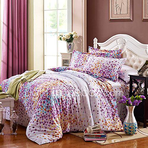 Luolaiya Diamond Velvet Figure Youth Bedding(Purple)