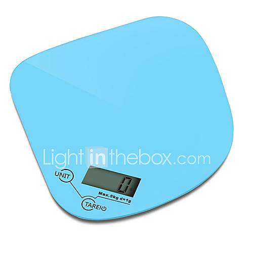 Digital Portable Kitchen Scale (0~5kg, 1g, 1x3V CR2032)