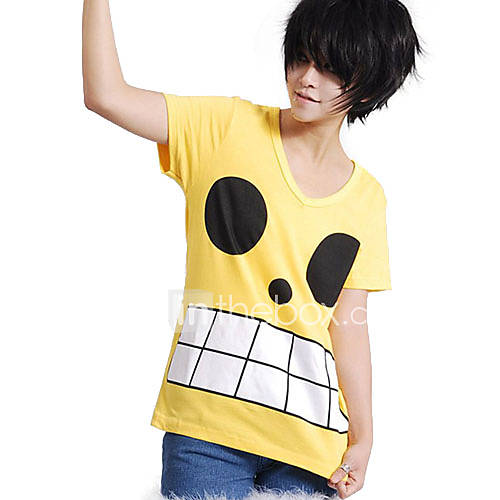 One Piece Monkey·D·Luffy Yellow Fleece Cosplay T shirt