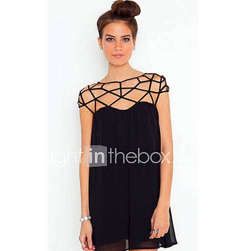 Womens Fashion Loose Chiffon Dress