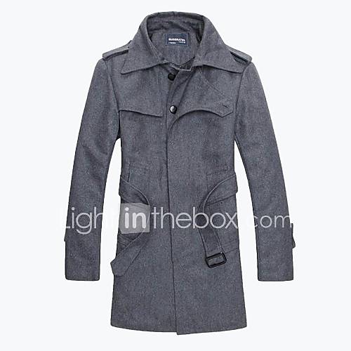 Mens Slim Fit Woolen Coat