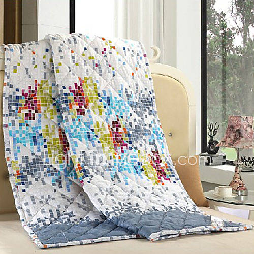 Luolaiya Impressionismlarge Imitation Cotton Printing Summer Cool Quilt (Screen Color)