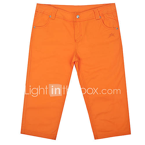 EJAMS Womens Leisure Cotton Capri Pants(Orange)