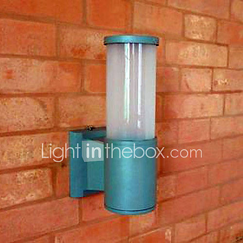 Outdoor Wall Light, 1 Light, Contemporary Aluminum Glass Painting