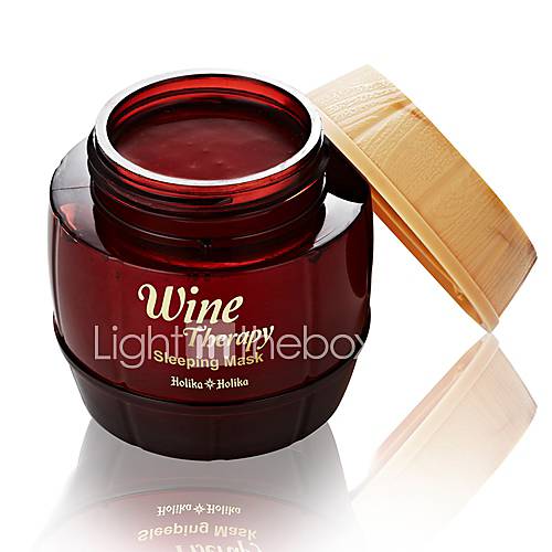 [Holika Holika] Wine Therapy Sleeping Pack 120ml (Moisturizing, Wrinkle Care, Whitening) Red Wine (Anti Wrinkle)