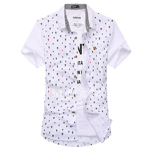 ARW Mens New Style Short Sleeve White Shirt