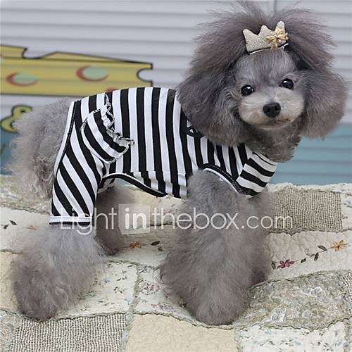 Petary Pets Cute Stripe Cotton Clothing For Dog