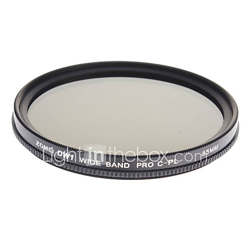 ZOMEI Professional Optical CPL SLIM Filters Super Circular Polarizer HD Class Filter (55mm)