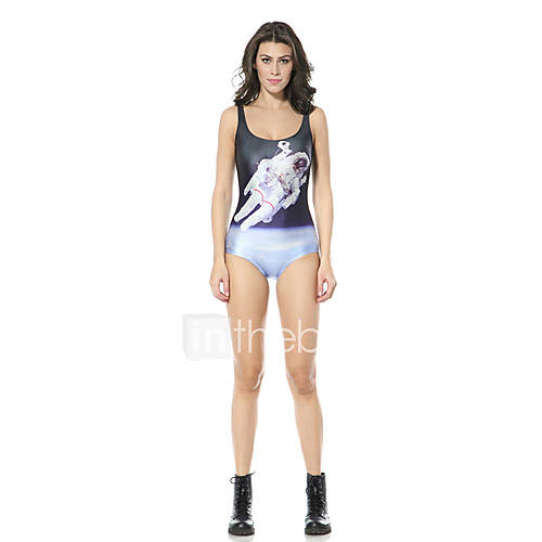 Nadanbao Womens Space Man Print Swimsuit