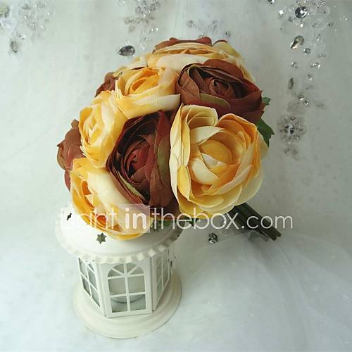 Classic Round Satin Wedding Bouquet