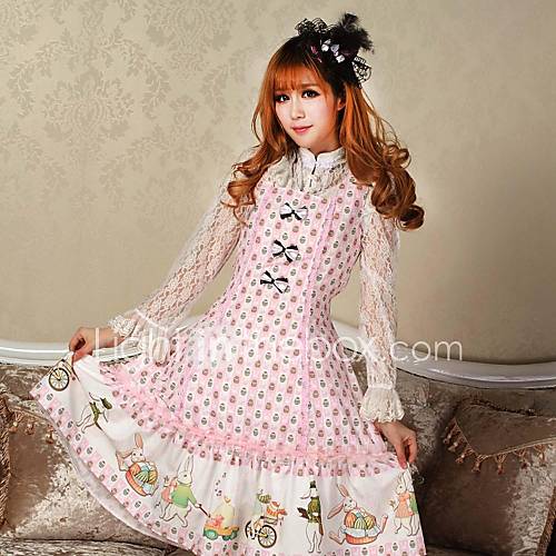 Star Rabbit Party Lolita Dress Classy Lovely Made Cosplay