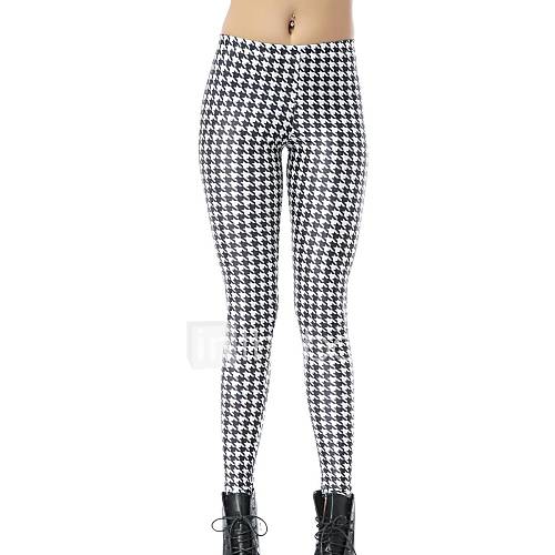 Elonbo Irregular Pattern Style Digital Painting Tight Women Leggings