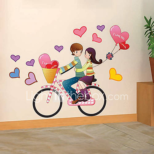 Cartoon Bicycle Decorative Stickers