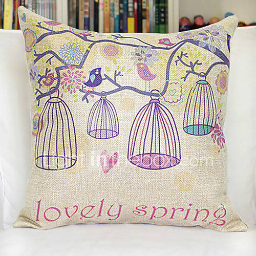 PinshangFresh Spring Morning Print Pillow(Screen Color)