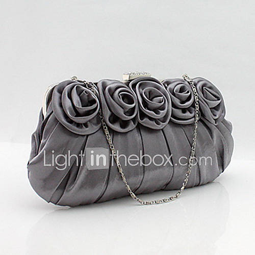 Kaunis WomenS Fashion Delicate Satin Bag(Gray)