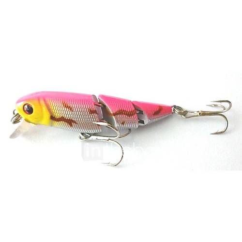 Jointed Fishing Lure 6.5CM 6.5G 8# Hooks Artificial Plastic Lures Fishing Tackle