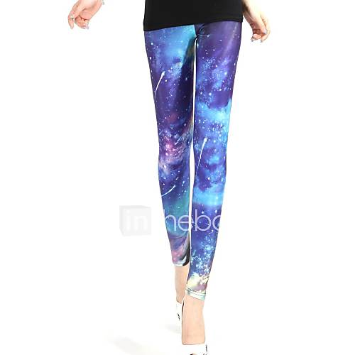 Elonbo In The Night Sky Meteor Across Style Digital Painting Tight Women Leggings