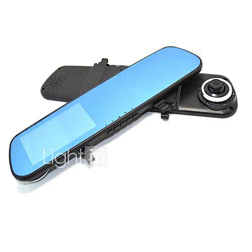 Car Mirrors DVR Camera Dual Lens 4.3 Inch Screen 140 Degree G sensor Motion Detect Night Vison