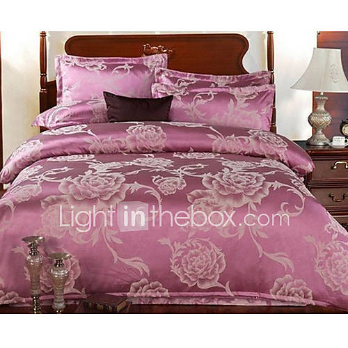 Flower Silk Bed Set Of Four SF00053