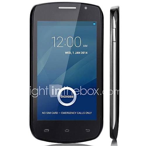 DOOGEE Collo3 DG110 MTK6572 Dual core Android 4.2.2 WCDMA Bar Phone w/ 4.0 IPS, 4GB ROM, GPS