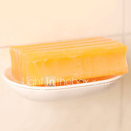 Multipurpose Double Layer Suction Silicone Soap Holder, L13cm x W12cm x H3.5cm