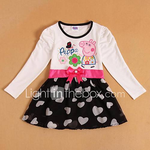 Girls Peppa Pig Long Sleeve Dress