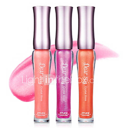 [Etude House] Dear My Crystal Gloss 8 Colors #1 Dazzling Coral