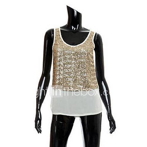 Womens U Get Vintage Sequins Condole Belt Vest