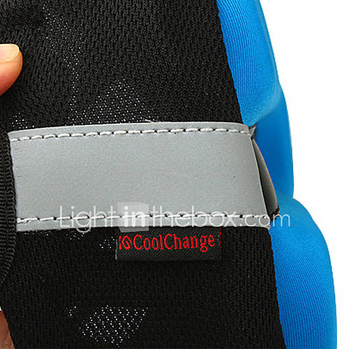 CoolChange 3D High Elastic Thick Lycra Blue Bicycle Saddle Cushion