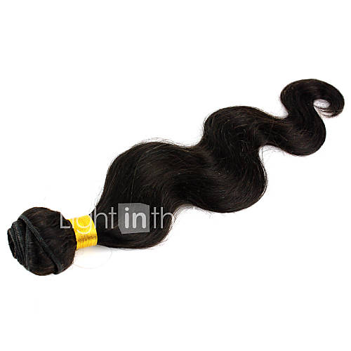 12Inch 100% Brazilian Virgin Remy Human Hair Body Wave Weaves Flattop