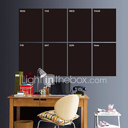 Vinly Rectangle Blackboard Wall Stickers Wall Decals