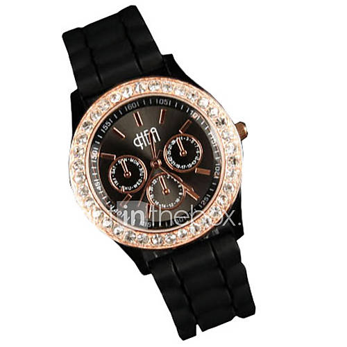 Loveshow Elegant Eco Friendly Silica Gel Quartz Watch R13008sbg